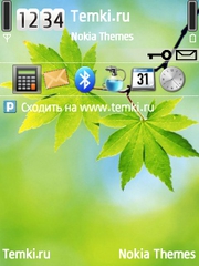 Зеленые Листья для Nokia X5 TD-SCDMA