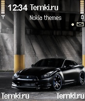 Черный Nissan GTR для Nokia N70