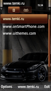 Скриншот №3 для темы Черный Nissan GTR
