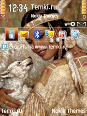 Индейцы и Волк для Nokia E73