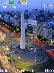 Обелиск в Буэнос-Айресе для Nokia 208