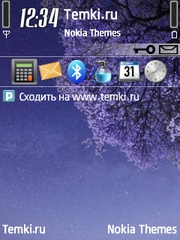 Деревья в цвету для Nokia E51