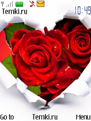 Розы В Сердце для Nokia 5330 Mobile TV Edition