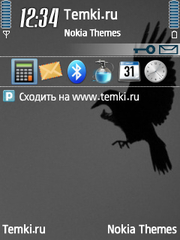 Черная птица для Nokia N76