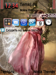 Девушка на качелях для Nokia N77