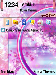 Розовая радуга для Nokia 6790 Slide