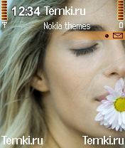 Девушка с цветком для Nokia 6680