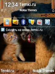 Кошка с собакой для Nokia X5-01