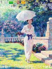 Девушка с зонтом для Nokia 6303 Classic