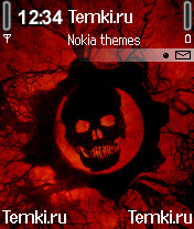 Красный Череп для Nokia 6630