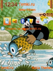 Кротек с рыбкой для Nokia N71