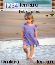 Девочка на пляже для Nokia 7610