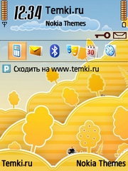Рисованная Природа для Nokia E62
