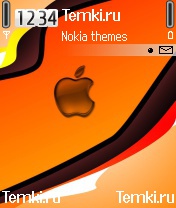 Оранжевый Apple для Nokia 6620