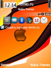 Оранжевый Apple для Nokia C5-00 5MP