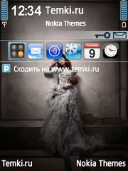 Женщина в белом для Nokia 6700 Slide