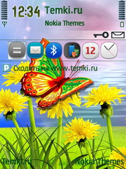 Яркие Бабочки для Nokia N75
