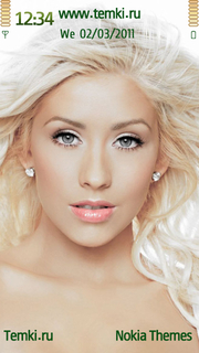 Christina Aguilera (Кристина Агилера) для Nokia C5-06