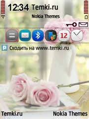 Розовые розы для Nokia E65