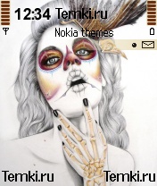 Девушка-скелет для Nokia 6630