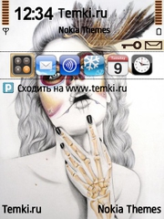 Девушка-скелет для Nokia N76