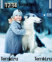 Девочка с собакой для Samsung SGH-D720