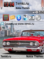 Красная Chevy Impala для Nokia 6700 Slide