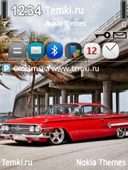 Красная Chevrolet Impala для Nokia N91