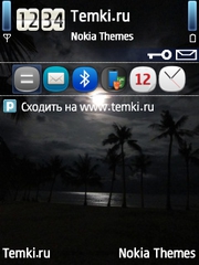 Ночной пляж для Nokia 6124 Classic