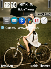 Девушка С Зонтом для Nokia 6210 Navigator