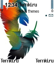 Скриншот №1 для темы Цветные перья