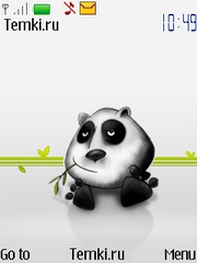 Панда ест бамбук для Nokia 3610 fold