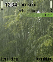 Дождь в лесу для Nokia 6620