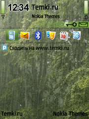 Дождь в лесу для Nokia E71