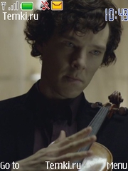 Шерлок со скрипкой для Nokia 3600 slide