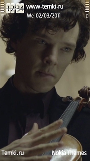 Скриншот №1 для темы Шерлок со скрипкой