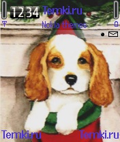 Скриншот №1 для темы Рождественский щенок