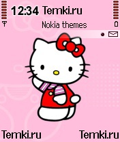 Скриншот №1 для темы Hello Kitty в розовом