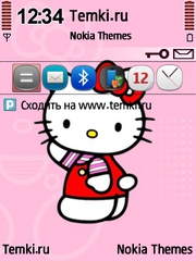 Скриншот №1 для темы Hello Kitty в розовом
