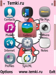Скриншот №2 для темы Hello Kitty в розовом