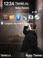 Женщина в черном для Nokia 6790 Slide