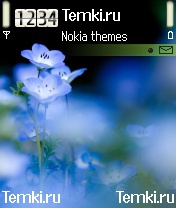 Голубые цветы для Nokia 7610