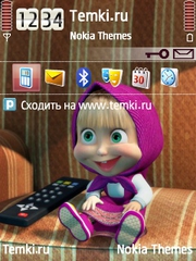 Маша смотрит телик для Nokia N77