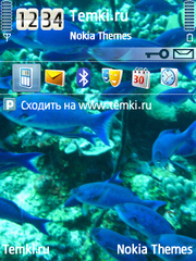 Синие рыбки для Nokia 3250