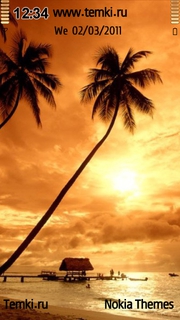 Пейзаж Карибского моря для Nokia 701