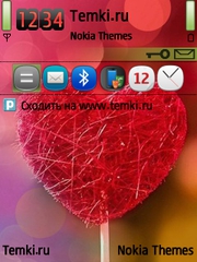 Плетеное сердце для Nokia 6720 classic