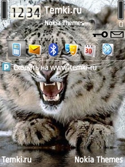 Снежный леопард для Nokia E72