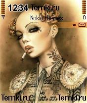 Девушка с розами для Nokia N90