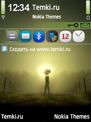 Человек с зонтом для Nokia 6120