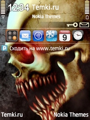 Зубастый череп для Nokia 6760 Slide